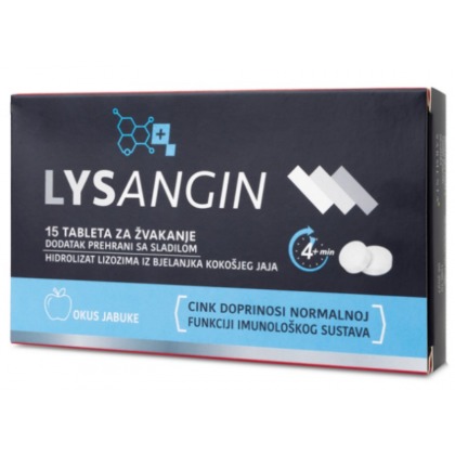 Lysangin za imunitet i zaštitu od bakterija 15 tableta