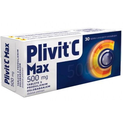Plivit C Max 500mg 30 tableta s produljenim oslobađanjem