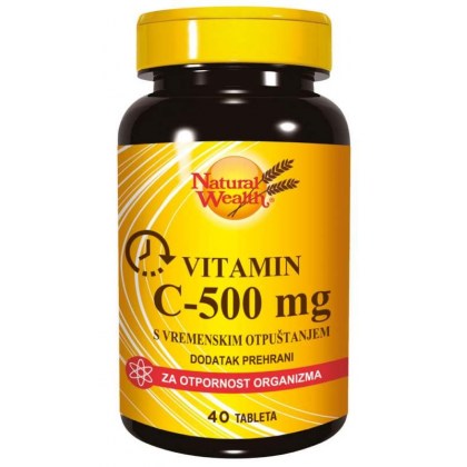 Natural Wealth C-500 mg s vremenskim otpuštanjem