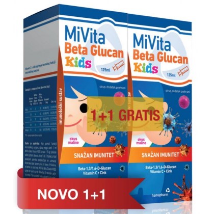 MiVita Beta Glucan Kids 1+1 GRATIS