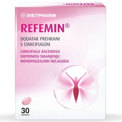 Dietpharm Refemin pomaže kod klimakterijskih tegoba 30 kapsula