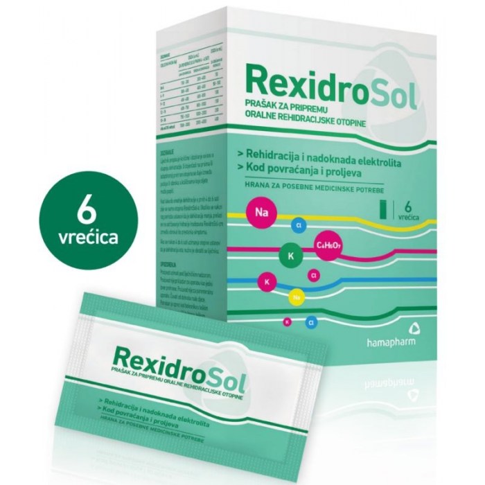 RexidroSol prašak za rehidraciju kod povraćanja i proljeva