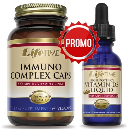 LifeTime Immuno Complex + Vitamin D3 kapi PROMO pakiranje