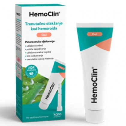 HemoClin gel tuba za pomoć kod hemoroida 37g