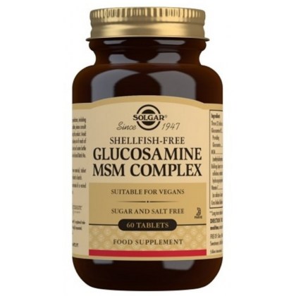 Solgar Biljni glukozamin / MSM kompleks za zglobove 60 tableta