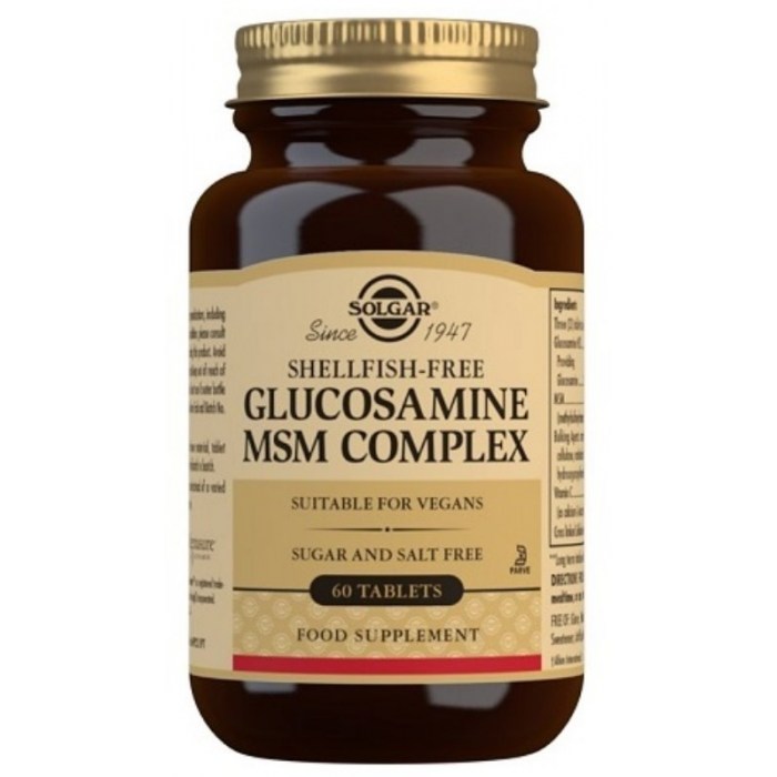 Solgar Biljni glukozamin / MSM kompleks za zglobove