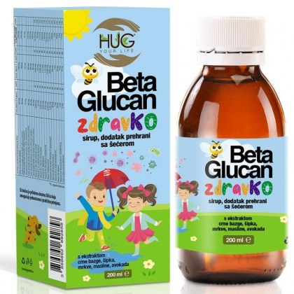 HUG Beta Glucan zdravKO sirup za jačanje imuniteta djece 200ml