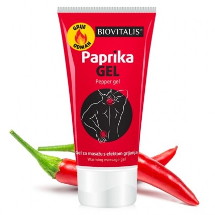 Biovitalis Paprika massage gel with heating effect 150ml