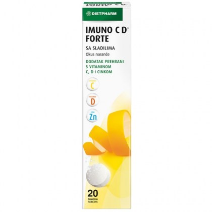 Imuno C D Forte 20 šumećih tableta