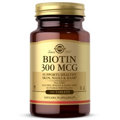 Solgar Biotin za zdravlje kose i kože 300mcg 100 tableta