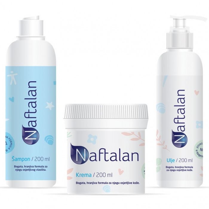 Naftalan ulje, krema i šampon Paket