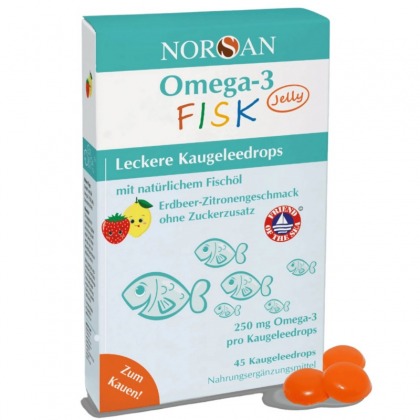 Norsan Omega-3 FISK za djecu 45 žele bombona