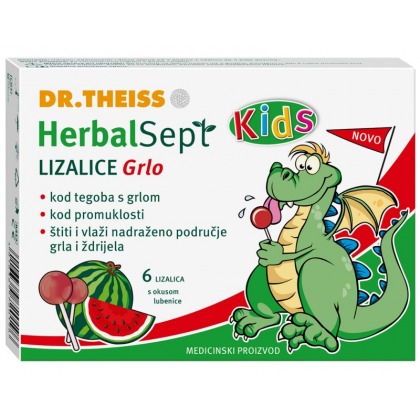 HerbalSept Kids lizalice GRLO okus lubenica