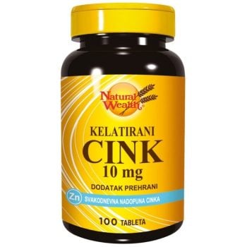Natural Wealth Cink kelatirani 10mg 100 kapsula