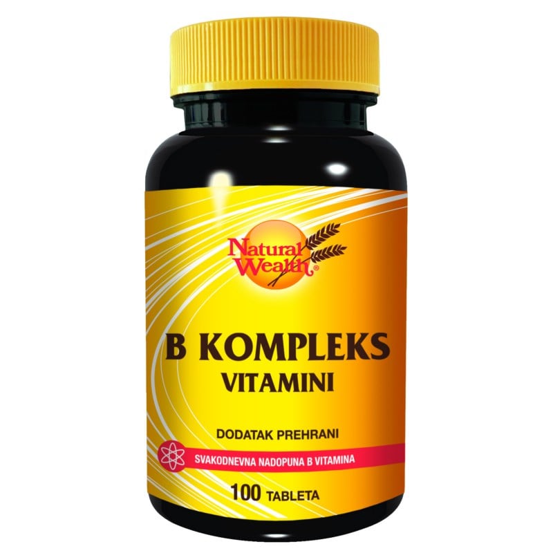 Natural Wealth B kompleks vitamini 100 tableta Natural Wealth B kompleks vitamini 100 tableta
