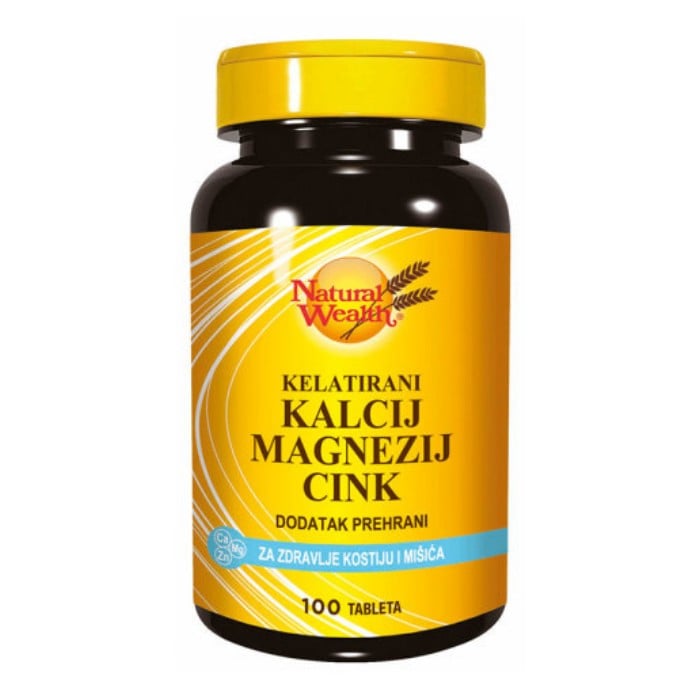Natural Wealth Kalcij Magnezij Cink 100 tableta Natural Wealth Kalcij Magnezij Cink 100 tableta