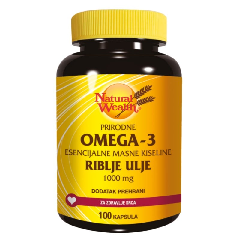 Natural Wealth Prirodne omega-3 esencijalne masne kiseline 100 kapsula Natural Wealth Prirodne omega-3 esencijalne masne kiseline 100 kapsula