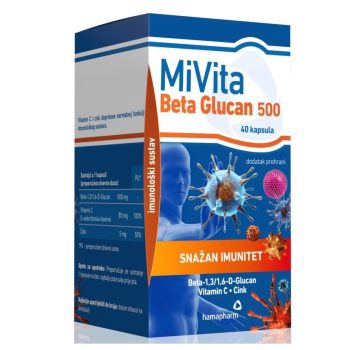 Hamapharm MiVita Beta Glucan kapsule 40x500mg