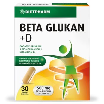Dietpharm Beta glukan + D za imunitet 30 kapsula