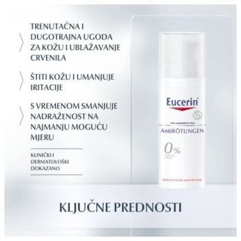 Eucerin AntiREDNESS noćna krema protiv crvenila kože lica