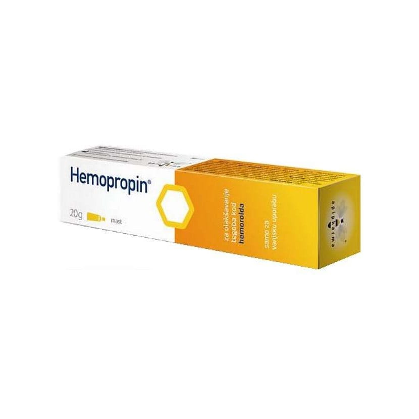 HEMOPROPIN mast s propolisom za olakšavanje tegoba kod hemoroida, 20g HEMOPROPIN mast s propolisom za olakšavanje tegoba kod hemoroida, 20g