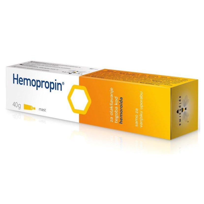 HEMOPROPIN mast s propolisom za olakšavanje tegoba kod hemoroida 40g HEMOPROPIN mast s propolisom za olakšavanje tegoba kod hemoroida 40g
