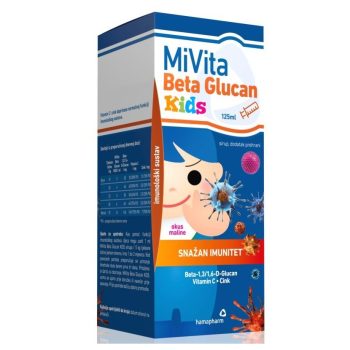 MiVita Beta Glucan Kids tekući dodatak prehrani 125ml