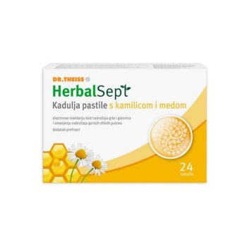 HerbalSept Kadulja pastile s kamilicom i medom, 24 pastile