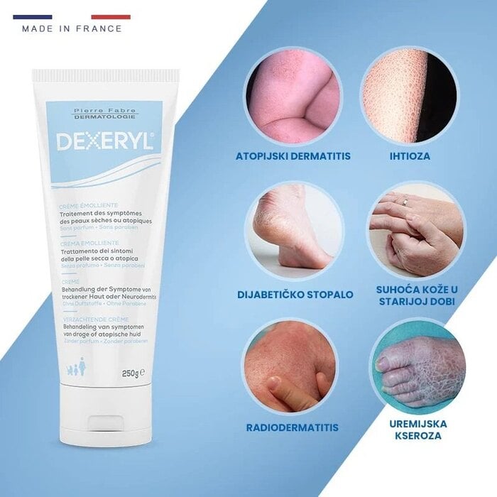 Dexeryl emolijentna krema za liječenje simptoma suhe ili atopične kože 500g - Slika 2