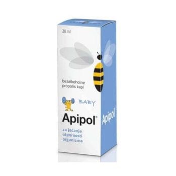 APIPOL baby bezalkoholne propolis kapi, 20ml