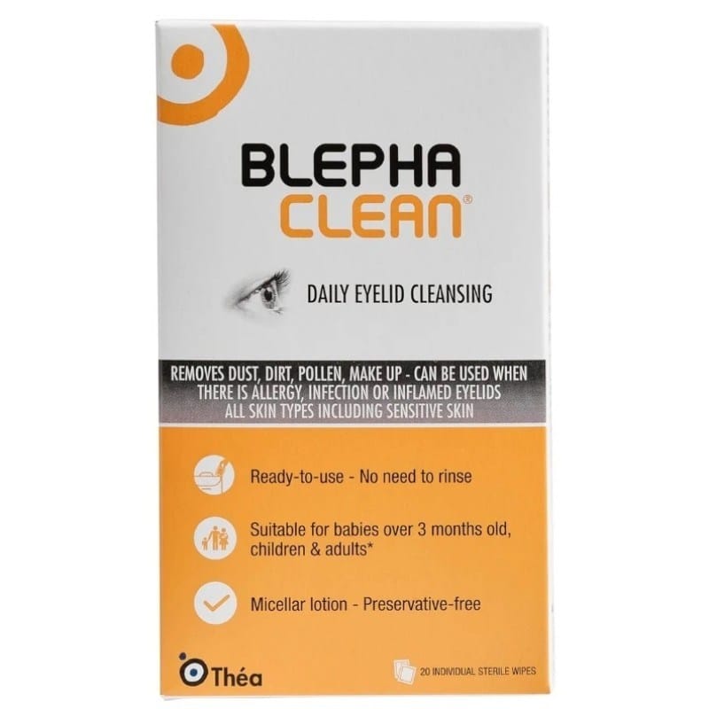Blephaclean sterilne maramice za higijenu vjeđa 20 kom. Blephaclean sterilne maramice za higijenu vjeđa 20 kom.
