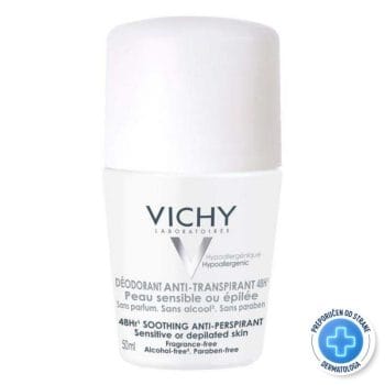Vichy Roll-on Dezodorans antiperspirans roll-on osjetljiva ili depilirana koža 50ml