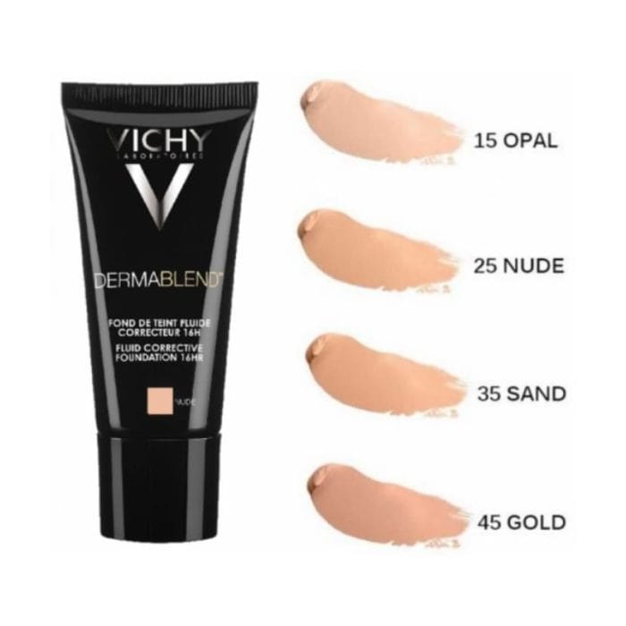 Vichy DERMABLEND Korektivni tekući puder (nijansa 15 Opal)