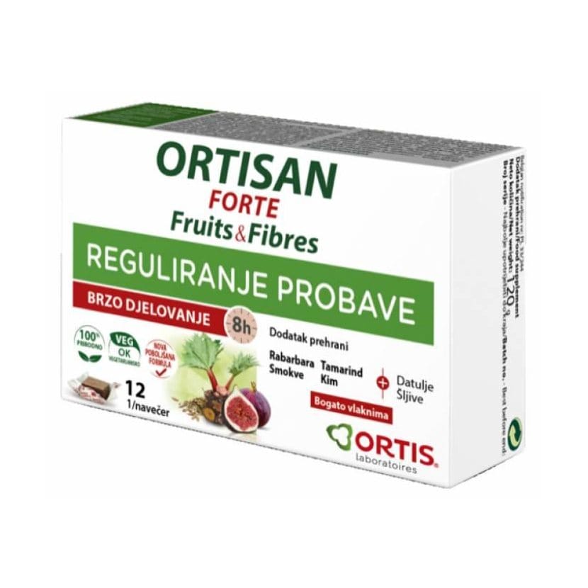 Ortisan Forte voćne kocke za regulaciju probave Ortisan Forte voćne kocke za regulaciju probave