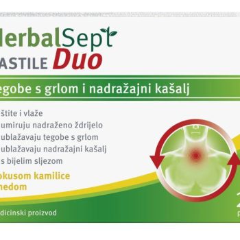 HerbalSept DUO pastile s okusom kamilice i medom
