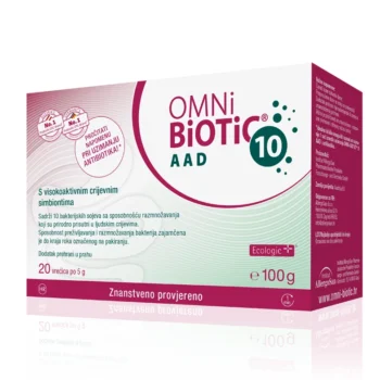 OMNi-BiOTiC 10 AAD probiotik s 10 bakterijskih sojeva za crijevnu mikrofloru 20 vrećica