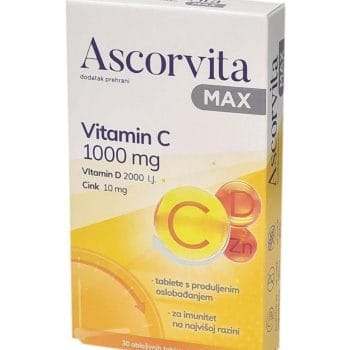 Ascorvita MAX tablete s vitaminima C i D i cinkom