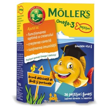 Möller’s Omega-3 Jelly Fish s okusom naranče i limuna