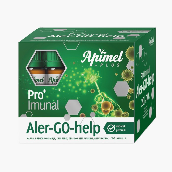 Apimel Proimunal Alergohelp pomaže kod proljetnih alergija 20 ampula Apimel Proimunal Alergohelp pomaže kod proljetnih alergija 20 ampula