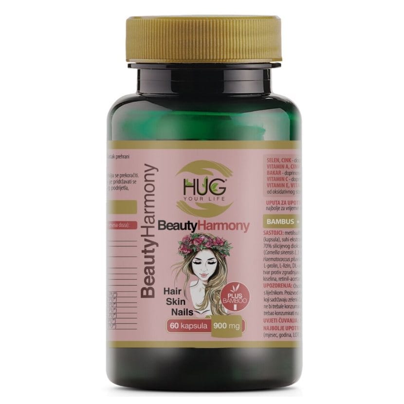 HUG Beauty Harmony Hair, Skin & Nails PLUS za kosu, kožu i nokte 60 kapsula HUG Beauty Harmony Hair, Skin & Nails PLUS za kosu, kožu i nokte 60 kapsula