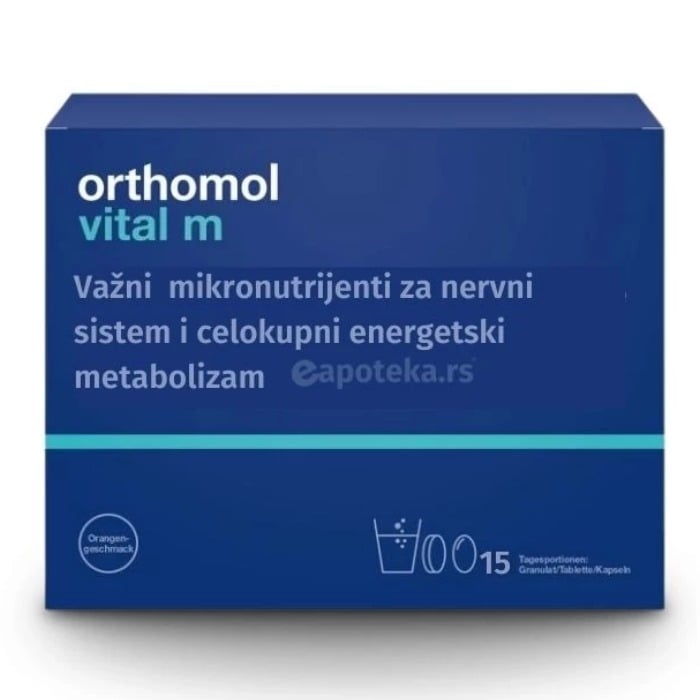 Orthomol Vital M mikronutrijenti za živčani sustav i metabolizam energije granule 15 dana Orthomol Vital M mikronutrijenti za živčani sustav i metabolizam energije granule 15 dana