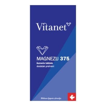 Vitanet Magnezij 375mg 28 šumećih tableta