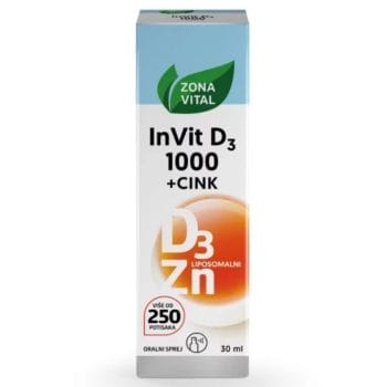 Zona Vital InVit D3 1000 + Cink oralni sprej 30ml