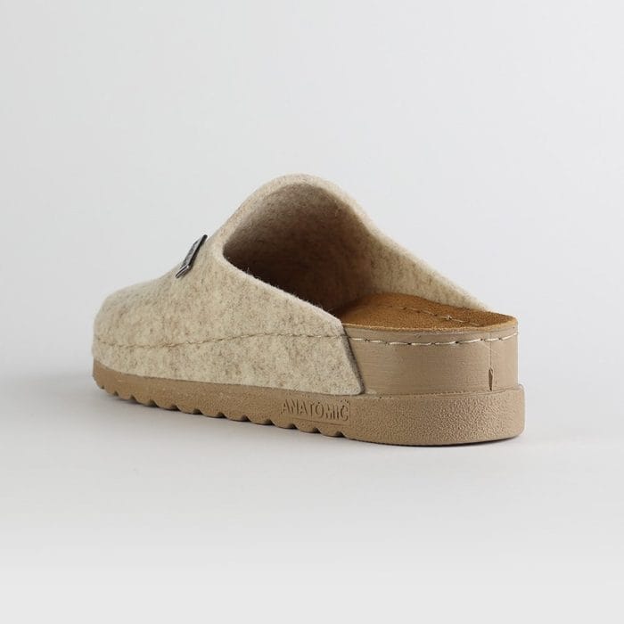 Nallan anatomske natikače Lana W030 Beige Merino vuna