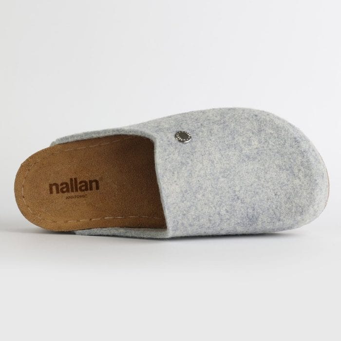 Nallan anatomske natikače Lana W030 Grey Merino vuna