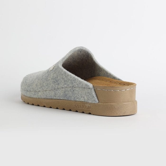 Nallan anatomske natikače Lana W030 Grey Merino vuna