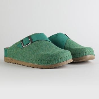 Nallan anatomske natikače Lana WL031 Green Merino vuna