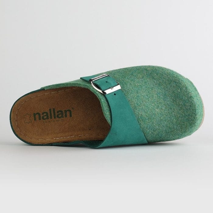 Nallan anatomske natikače Lana WL031 Green Merino vuna