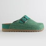 Nallan anatomske natikače Lana WL031 Green Merino vuna