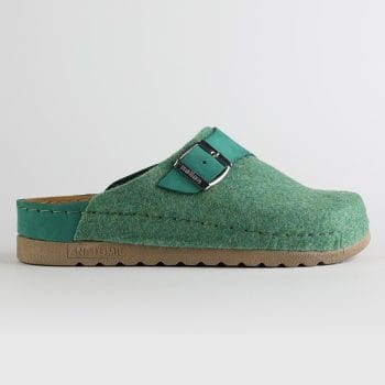 Nallan anatomske natikače Lana WL031 Green Merino vuna